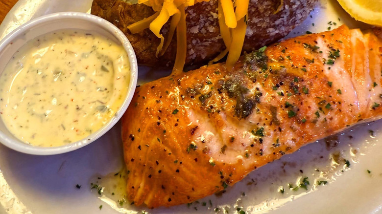 Salmon at Texas Roadhouse