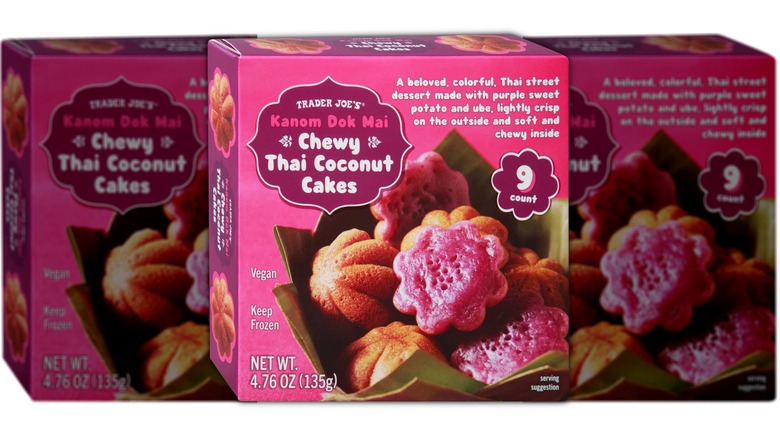 Pack of chewy Thai coconut cakes.
