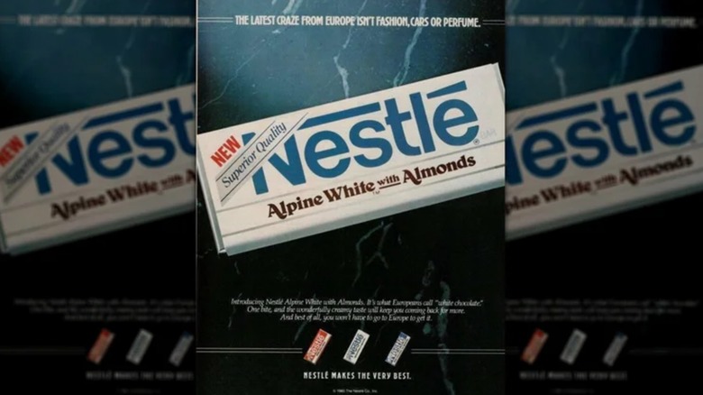 Nestle Alpine White candy bar