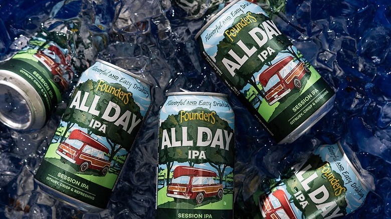 Founders All Day IPA on ice