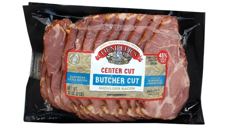 Package of Hempler's butcher cut shoulder bacon
