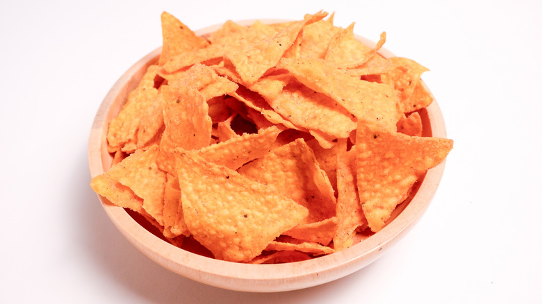 Bowl of nacho Doritos