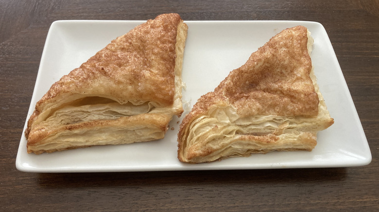 Kroger apple pastries on white plate