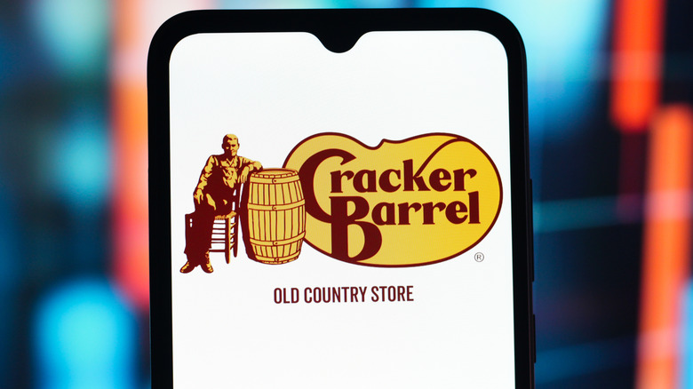 The Cracker Barrel app loaded on a smartphone