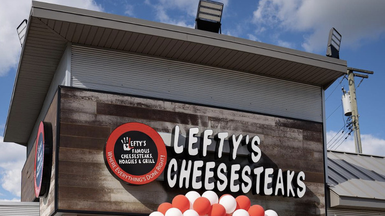 Exterior of a Lefty's Cheesesteaks