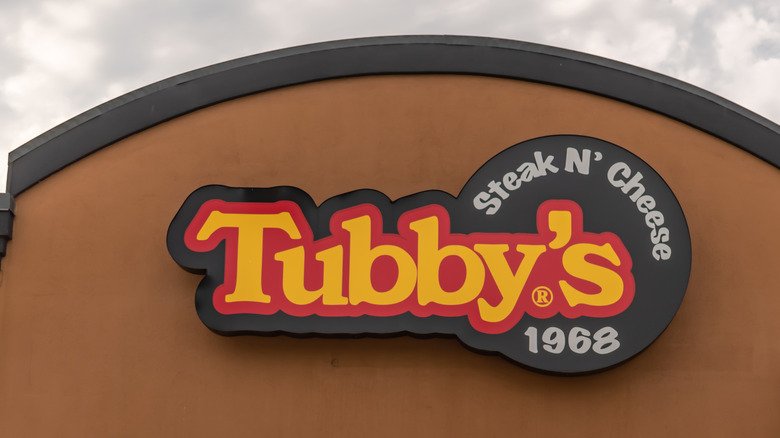 Sign on exterior of Tubbys