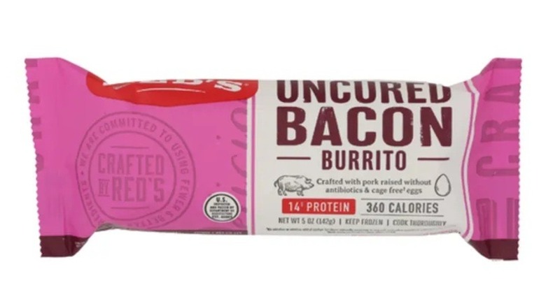 Red's Uncured Bacon breakfast burrito