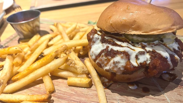 Nashville hot chicken sandwich