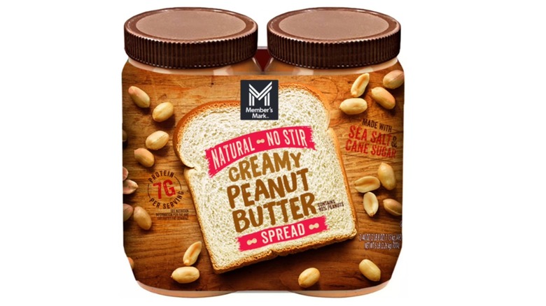 jars of Members Mark peanut butter
