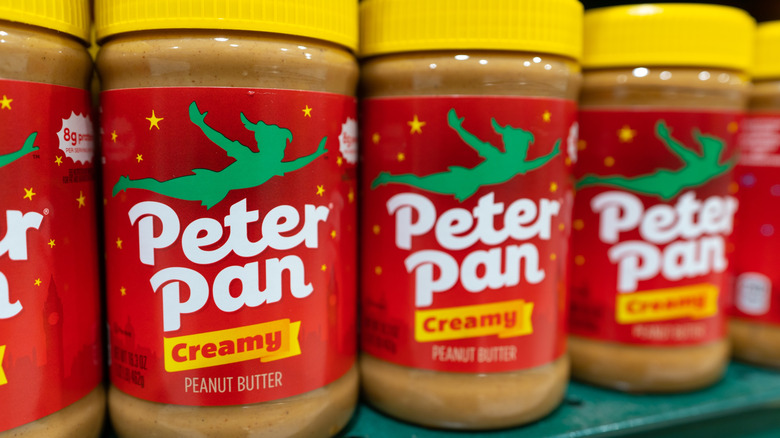 jars of Peter Pan peanut butter