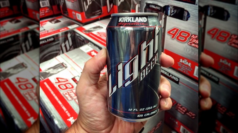 can of Kirkland light beer