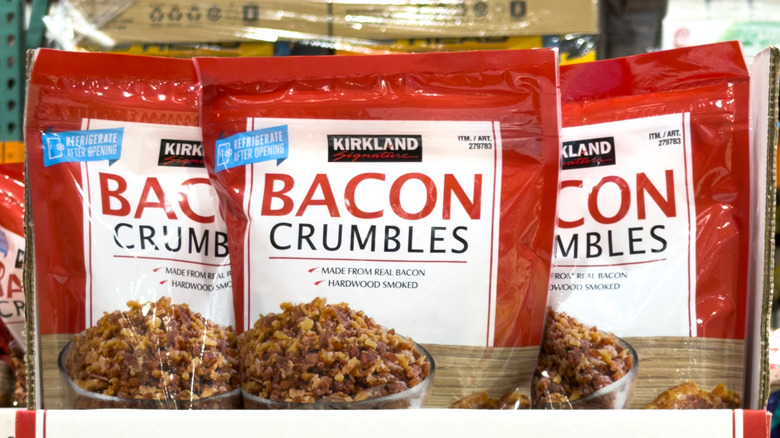 bags of Kirkland bacon crumbles