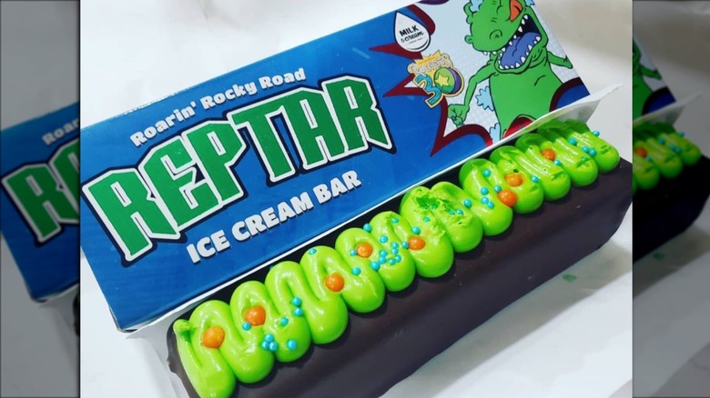 Reptar Roarin' rocky Road Ice Cream bar