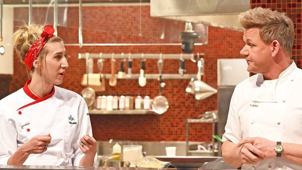 Nikki Hanna and Gordon Ramsey having a conversation