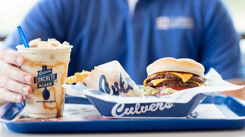 Culver's ButterBurger and concrete