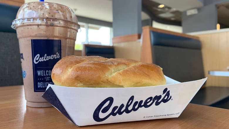 Culver's sandwich and shake