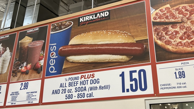 Hot dog combo at Costco