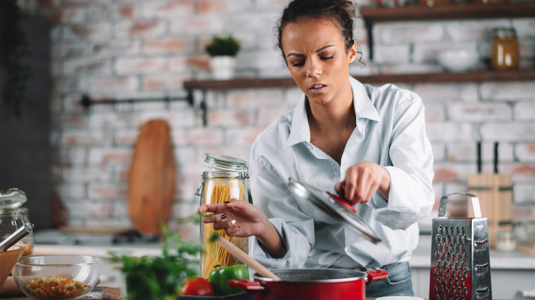 Woman cooking