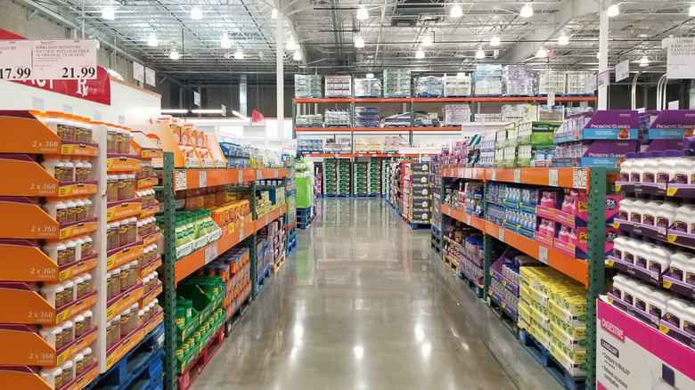 Costco warehouse aisles