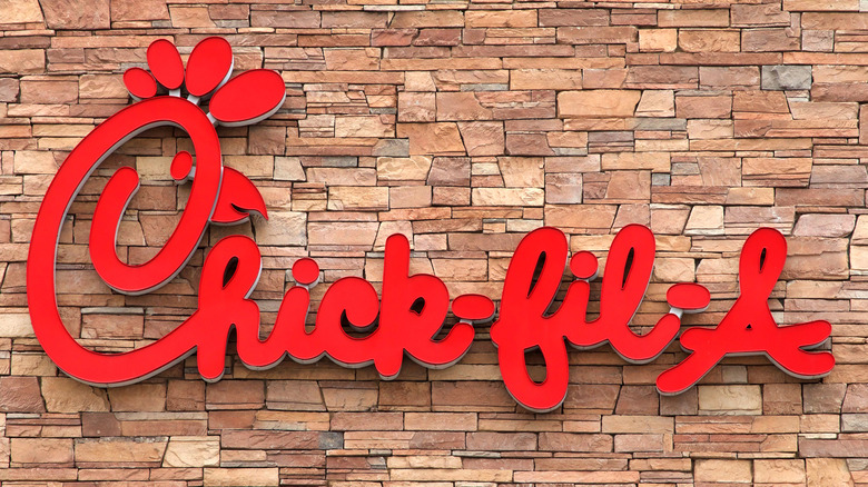 Chick-fil-A storefront sign