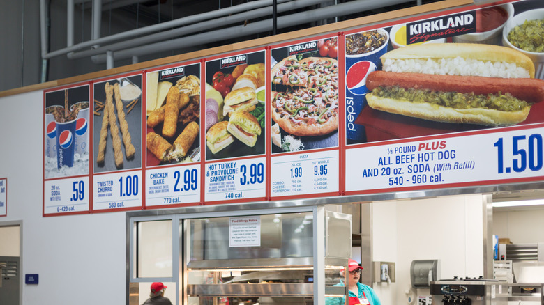 Costco food court menu