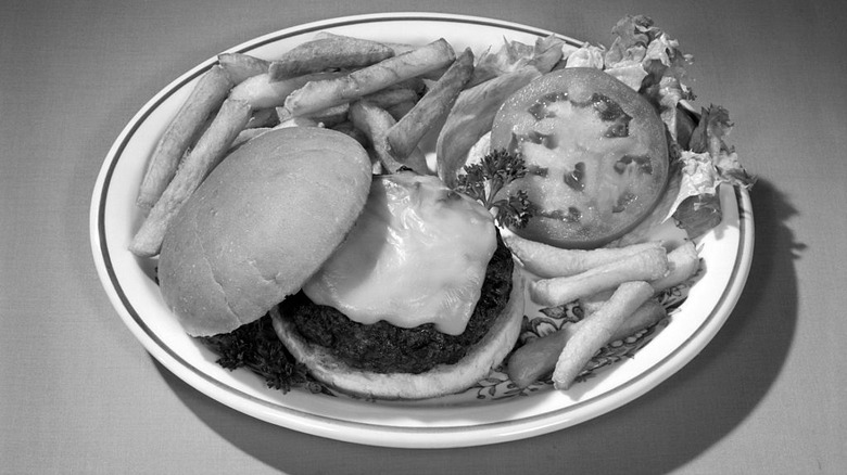 a burger from the 1960s