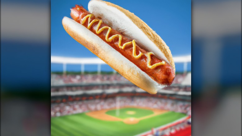 Flying hot dog