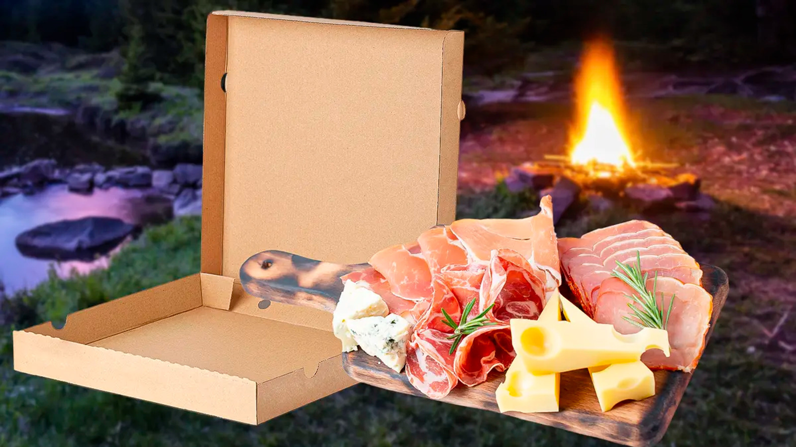 A Pizza Box Is Your Secret Weapon For A Camping Charcuterie Board
