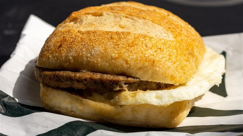 Starbucks breakfast sandwich