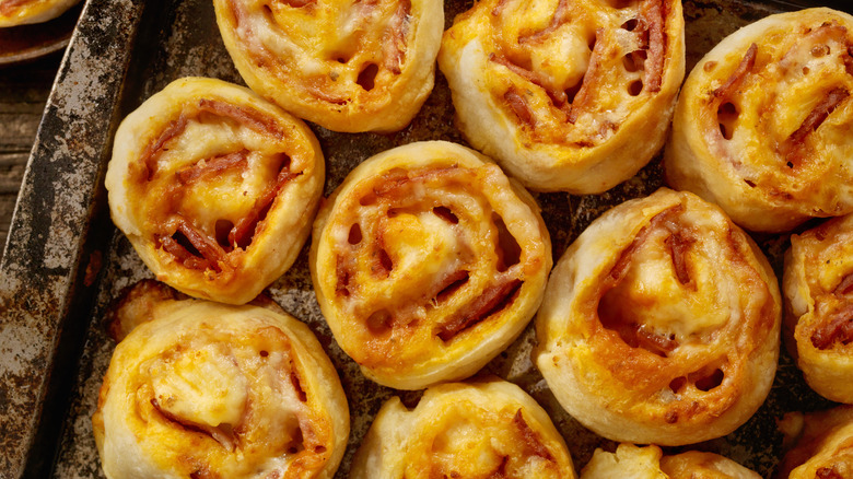 Homemade pizza rolls
