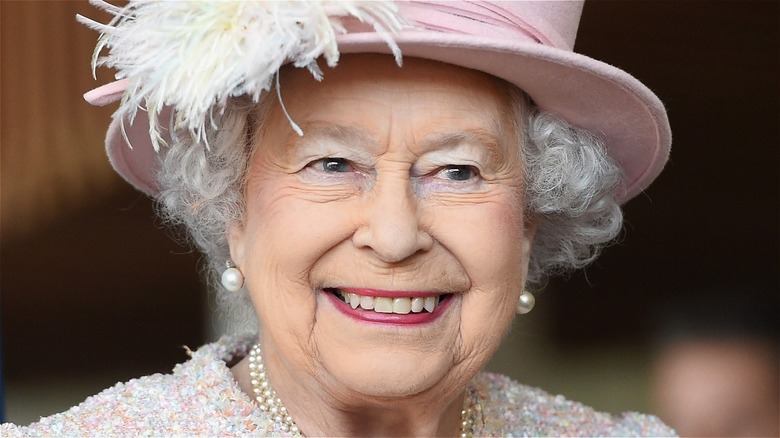 Queen Elizabeth II smiling