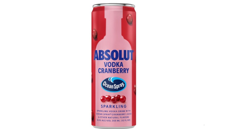 Absolute Vodka Cranberry Canned Cocktail