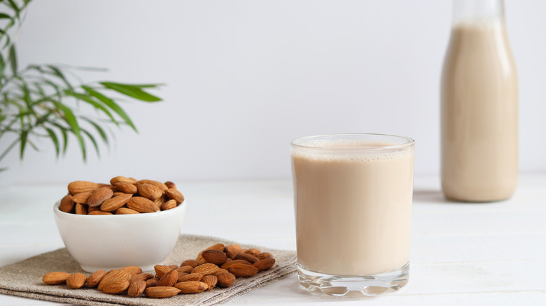 Almonds and almond milk