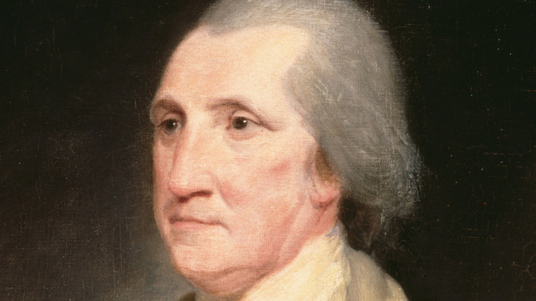 Oil painting of George Washington