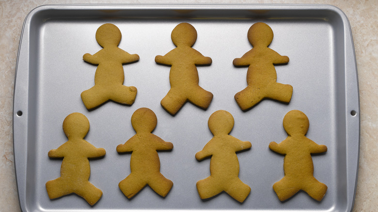 cookies on a baking sheet