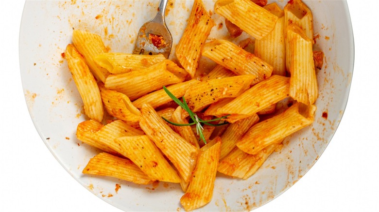 penne pasta in a bowl