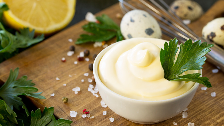 Homemade mayonnaise