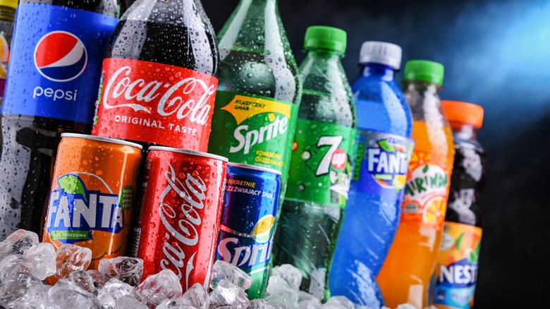 Variety of Coca-Cola products