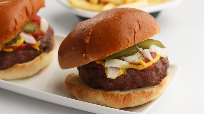 a air fryer hamburger