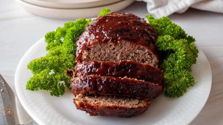 meatloaf on plate