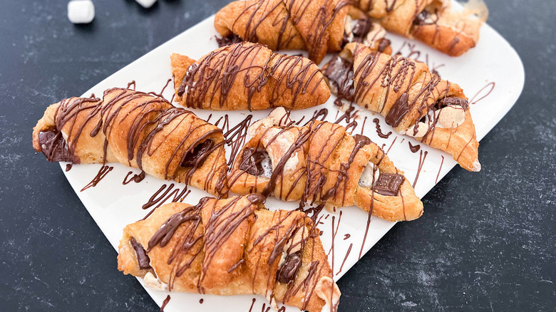 air fryer s'mores on platter