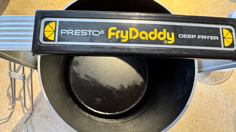 Top down look of a Fry Daddy deep fryer