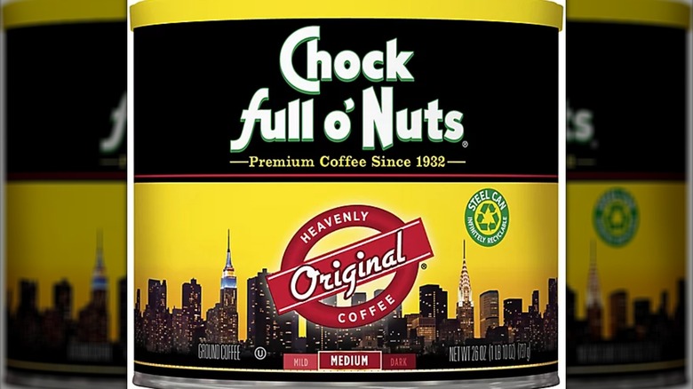 Can of Chock Full o' Nuts Medium Roast Ground Coffee