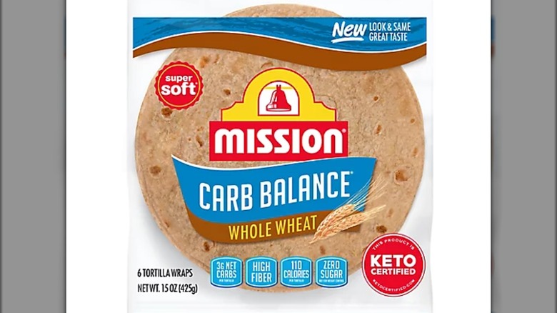Pack of Mission Carb Balance Whole Wheat Flour Tortillas