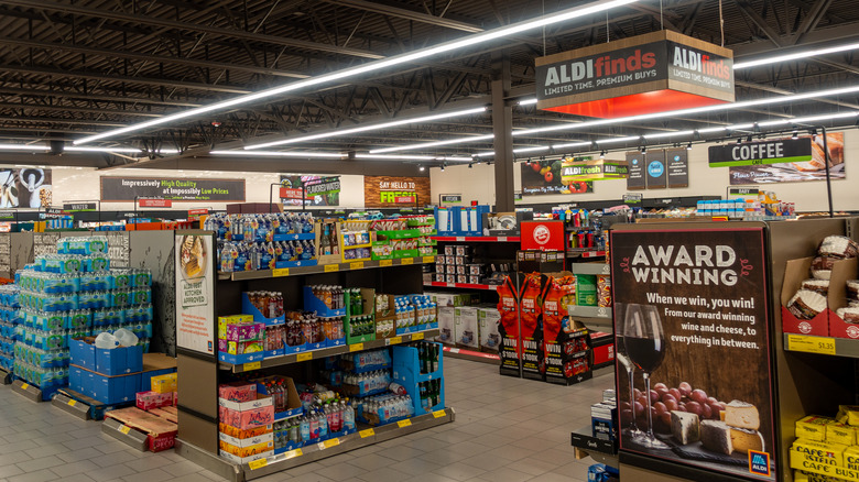 Aldi grocery store interior