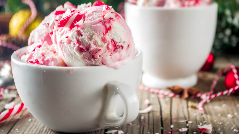 Peppermint ice cream