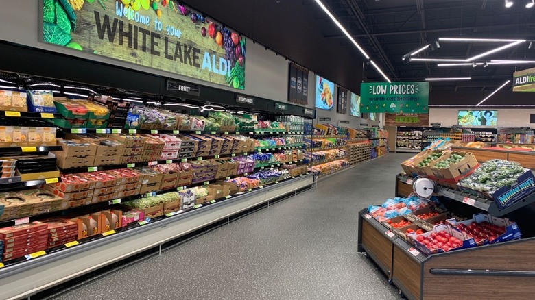 Interior of an Aldi's