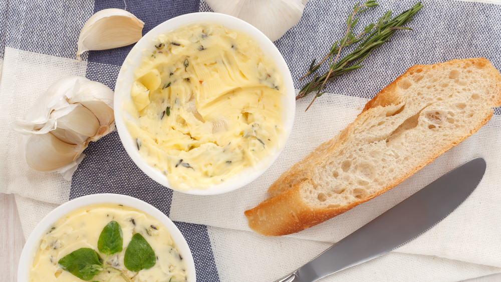 Compound butter with bread