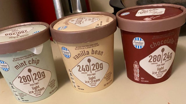 Aldi's Sundae Shoppe light ice cream