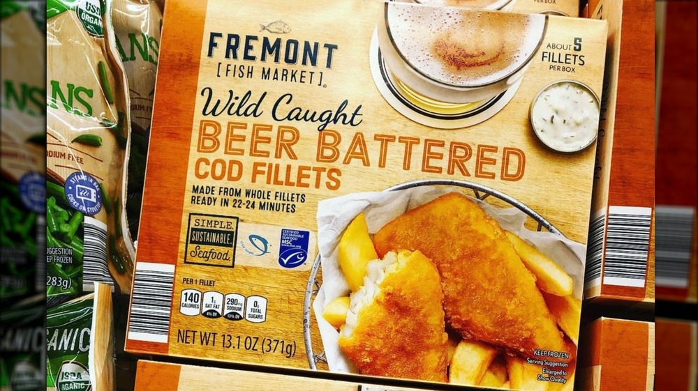 Aldi's beer battered cod fillets 